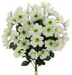 18 Stems Faux Full Blooming Wild Flower Bush, Cream