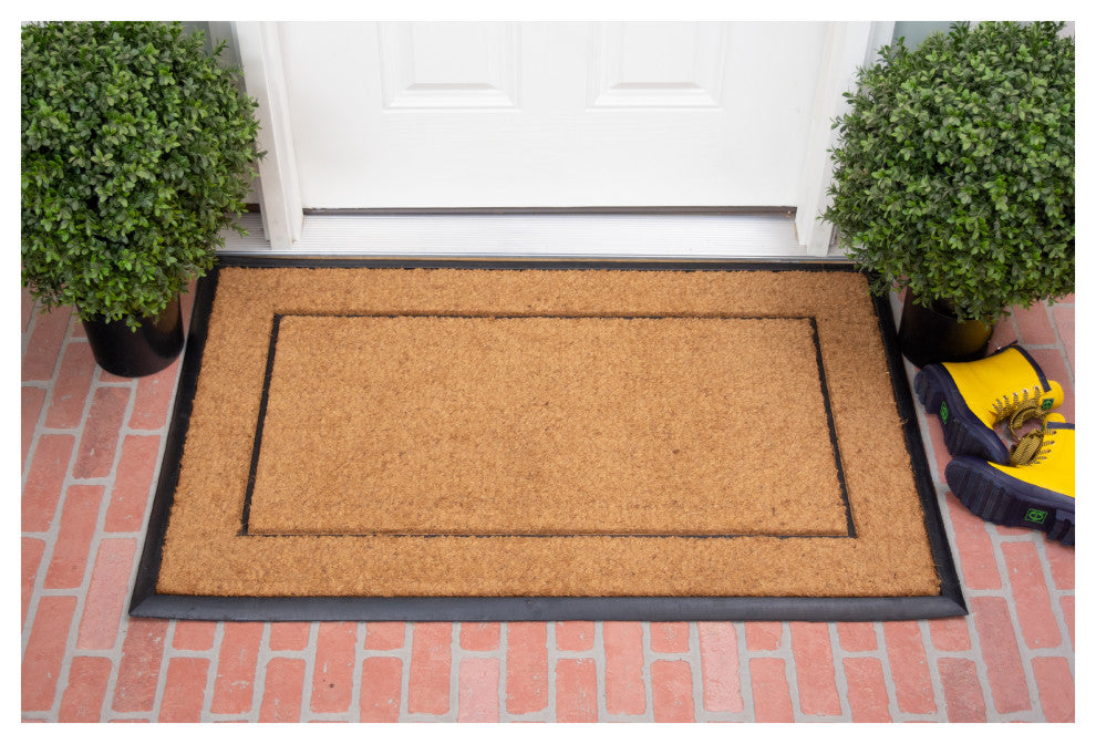 Calloway Mills The General Monogram Doormat, 30"x48", Letter D