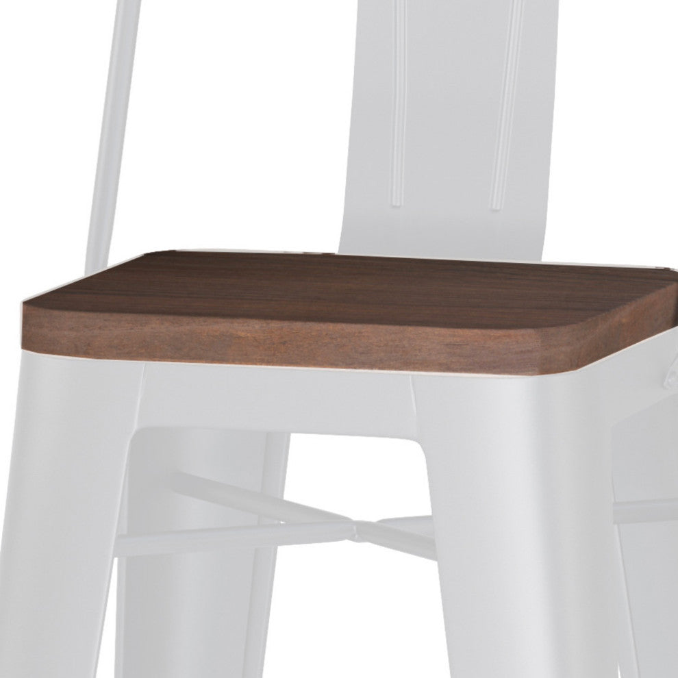 Rayne 30 inch Metal / Wood Bar Stool (Set of 2)