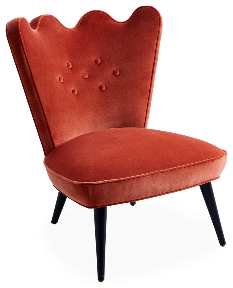Ripple Slipper Chair, Venice Rust