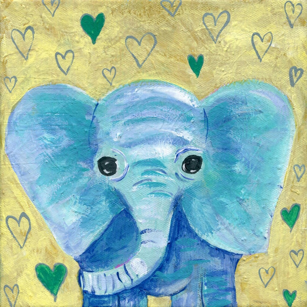 "You Are Surrounded by My Love" Painting Print on Wrapped Canvas, 18"x18"
