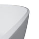 Vanity Art Solid Surface Resin Stone Freestanding Bathtub, Glossy White, 67 in. X 34 in.