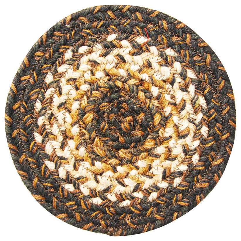 Homespice Decor Kilimanjaro Jute Braided Trivet 8" (Round)
