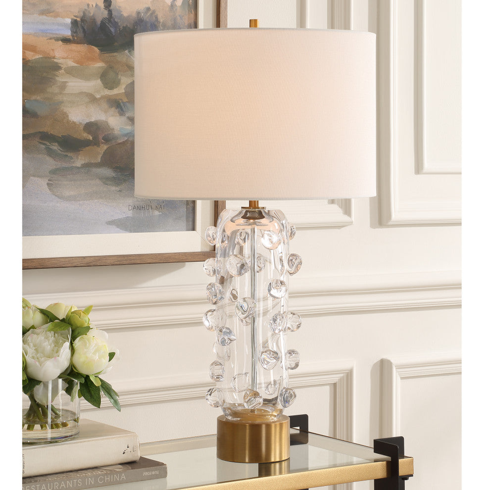 Uttermost Aura Clear Glass Table Lamp