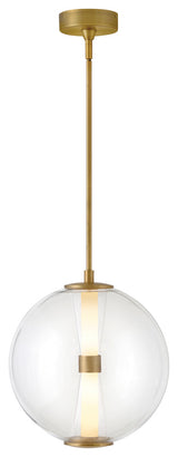 Hinkley Elin Medium Globe Pendant, Lacquered Brass
