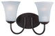 Logan 2-Light Bath Vanity, Oil Rubbed Bronze, Frosted
