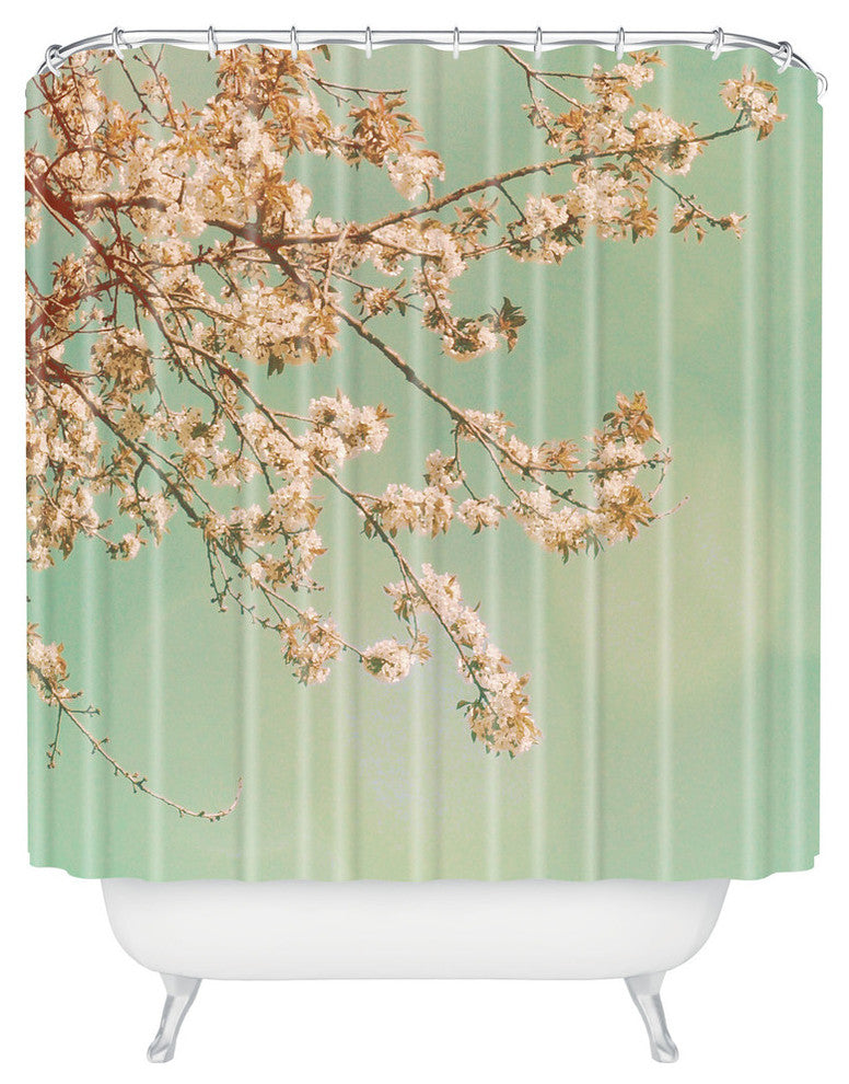 Happee Monkee Plum Blossoms Shower Curtain