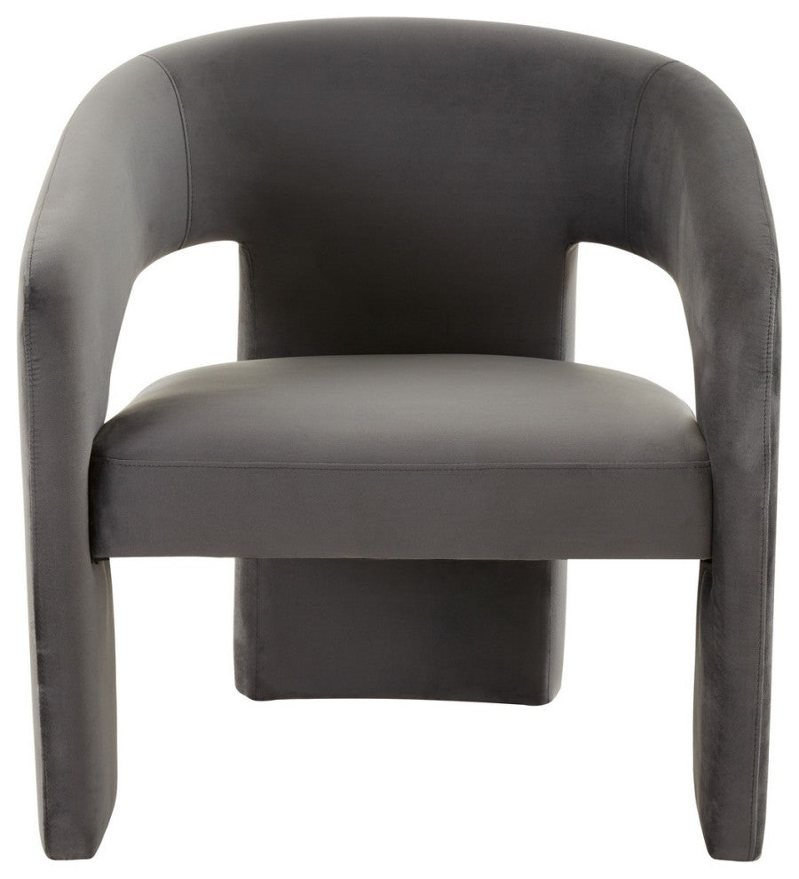 Safavieh Couture Roseanna Modern Accent Chair, Dark Grey