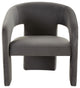 Safavieh Couture Roseanna Modern Accent Chair, Dark Grey