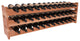 36-Bottle Scalloped Wine Rack, Redwood, Satin Finish
