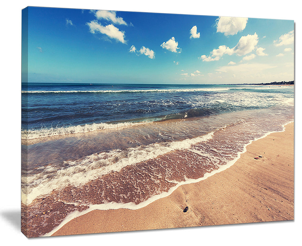 "Tropical Beach Island in Gili" Seashore Canvas Print, 40"x30"