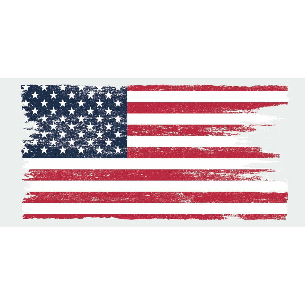 Distressed American Flag Giant Peel And Stick Wall Decals