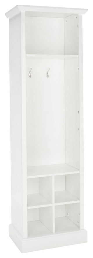 Safavieh Surrey 6 Shelf 2 Hook Hall Tree, Antique White