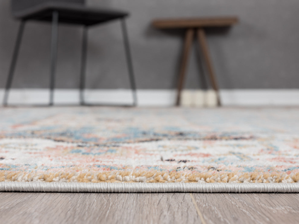 Abani Azure Collection AZR110A Beige Faded Vintage Persian Area Rug