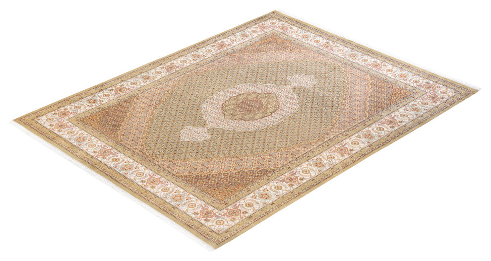 Kengtung One-of-a-Kind Hand-Knotted Area Rug Green, 8'2"x10'3"