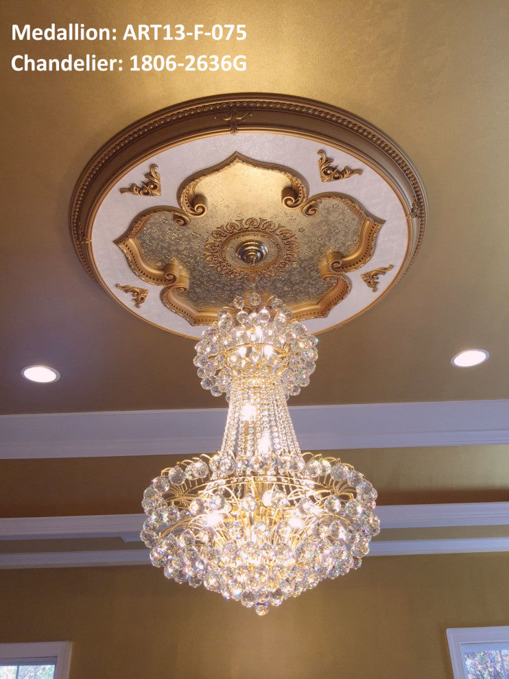 Artistry Lighting, Round 51" Antique Gold Ceiling Medallion (ART13-F-096)