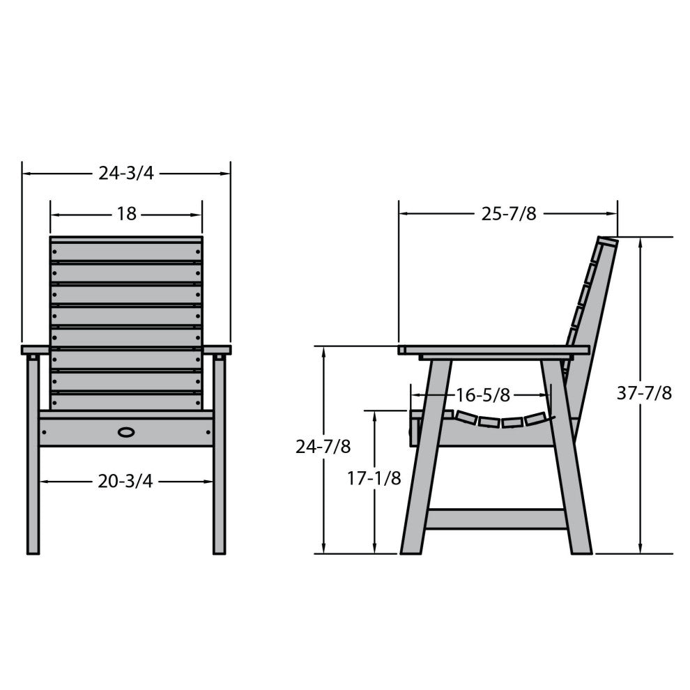 Glennville Dining Arm Chair, Federal Blue