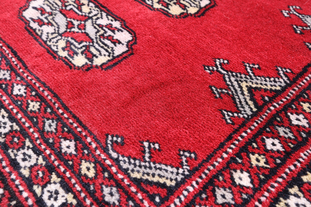 2' 0" X 3' 0" Signed Silky Bokhara Handmade Wool Rug - Q13863