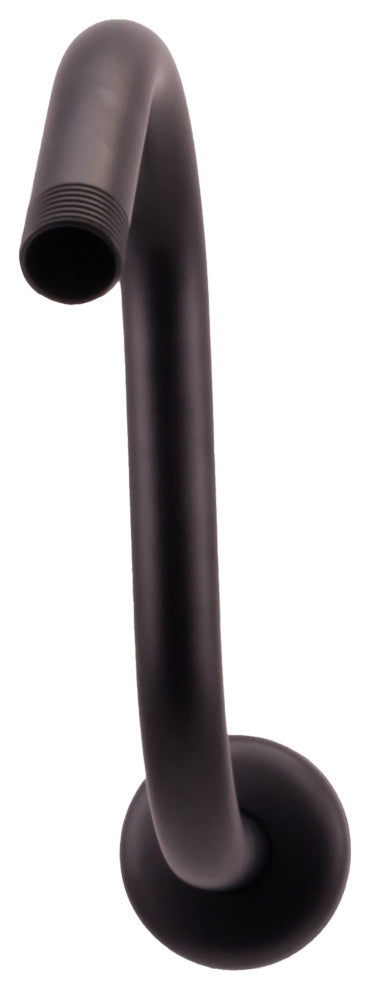8" S-Shaped Shower Arm And Flange, Oil Rubbed Bronze