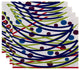 Decorative Holiday Placemat, Set of 4 Geometric, Royal Blue