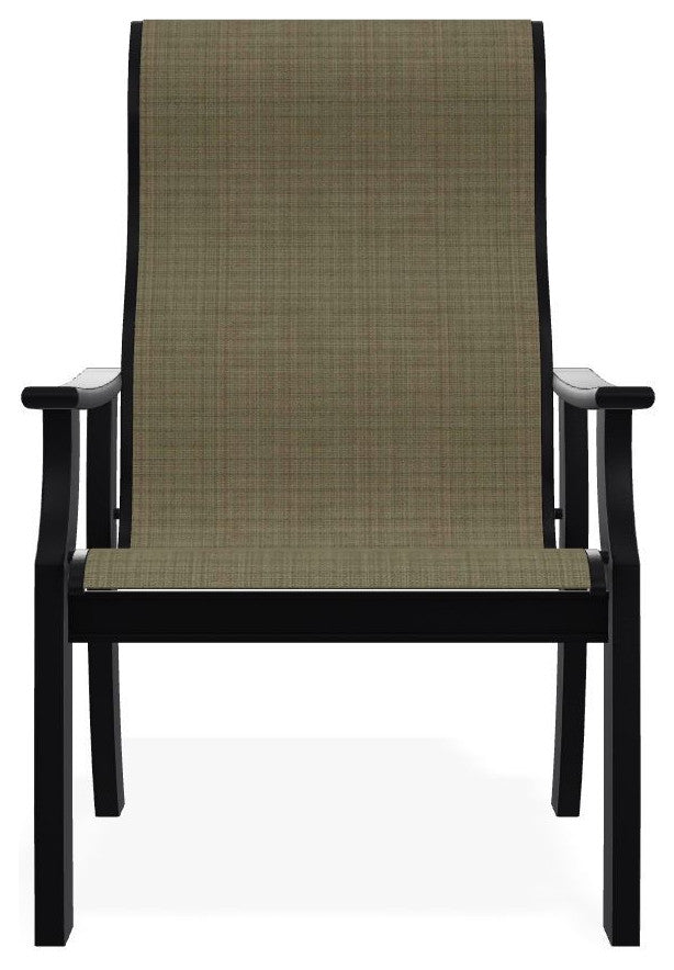 St. Catherine Sling Outdoor Armchair, Elevation Stone/Black