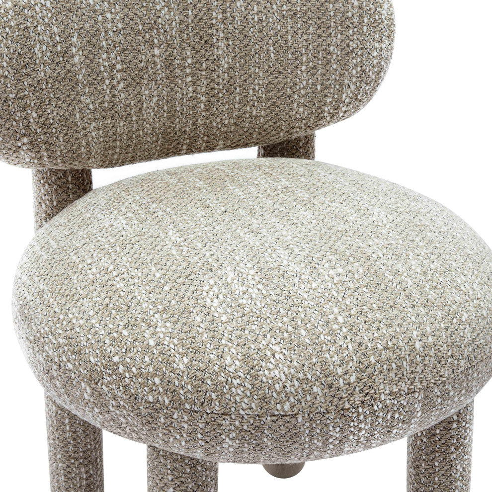 Manu Performance Fabric Vanity Side Chair, Beige