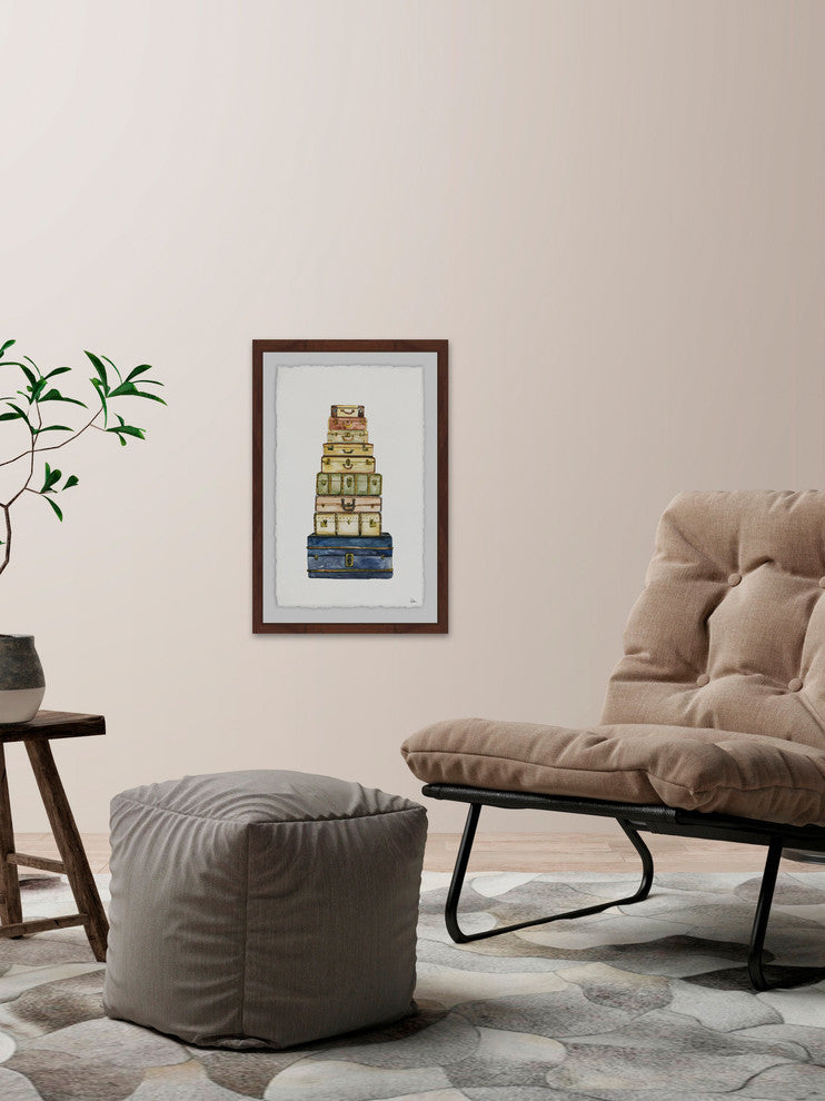 "When I'm Abroad" Framed Painting Print, 20"x30"