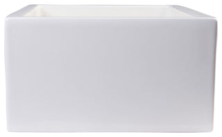 Ab2418Sb-B 24" Biscuit Smooth Thick Wall Fireclay Single Bowl Farm Sink