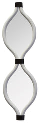 HomeRoots White Metal Teardrop Framed Wall Mirror
