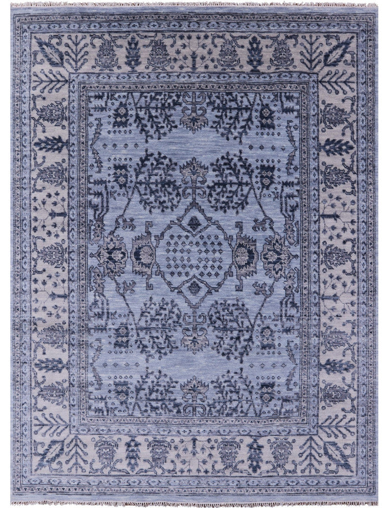 8' 1" X 10' 3" Handmade Turkish Oushak Wool Rug - Q13644