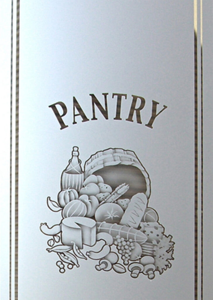 Pantry Door - Vino - Primed - 24" x 80" - Knob on Right - Push Open