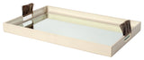 Harrington Tray, Ivory Leather