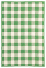 Oriental Weavers Meridian Green/ Ivory Geometric Indoor/Outdoor Rug 3'7"X5'6"