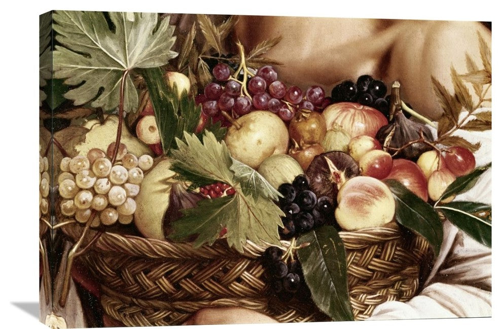 "Boy With Basket of Fruit - Detail" Artwork, 30"x21"