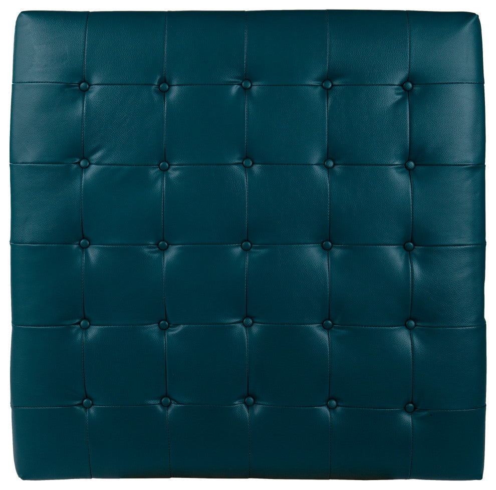 Syston Upholstered Cocktail Ottoman - Blue