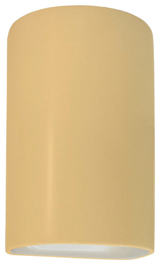 Ambiance Small Cylinder Wall Sconce, Open Top/Bottom, Muted Yellow, LED