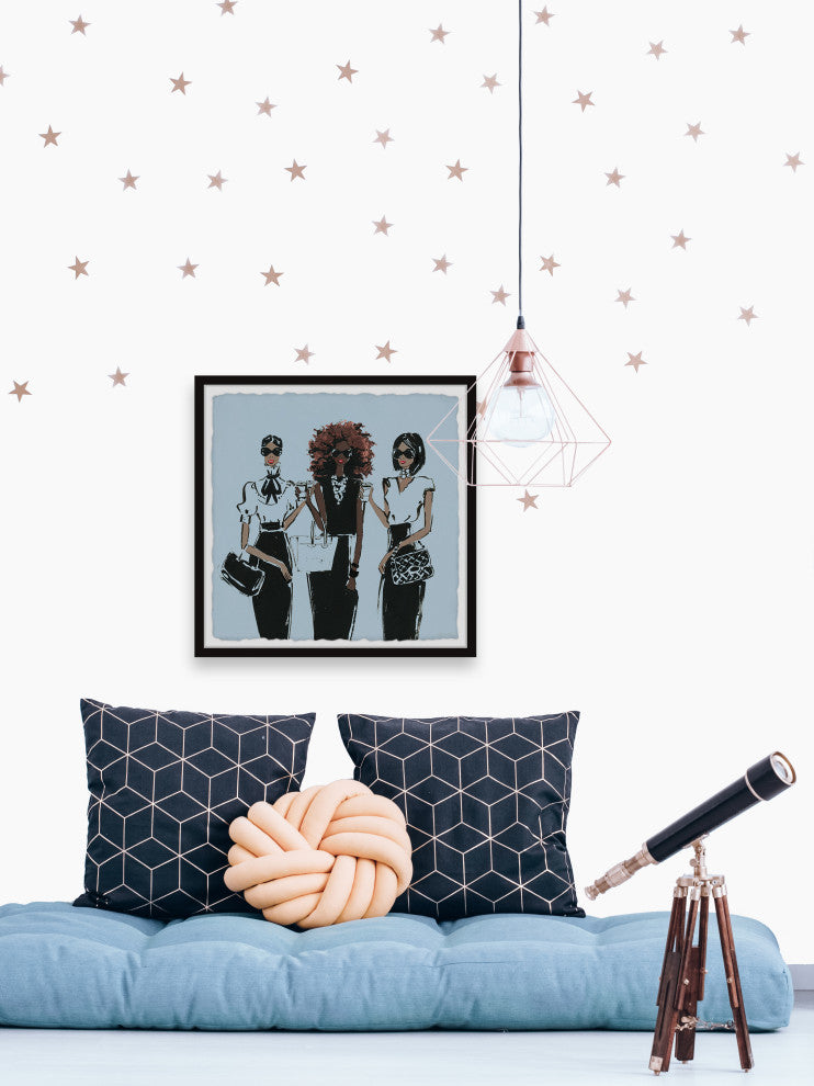 "Best Friend Forever" Framed Painting Print, 24x24