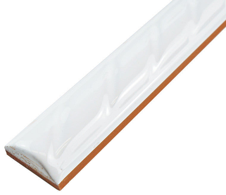 White Rope Pencil Ceramic Wall Trim