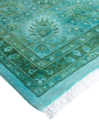 Fine Vibrance, One-of-a-Kind Hand-Knotted Area Rug Green, 8'2"x10'5"