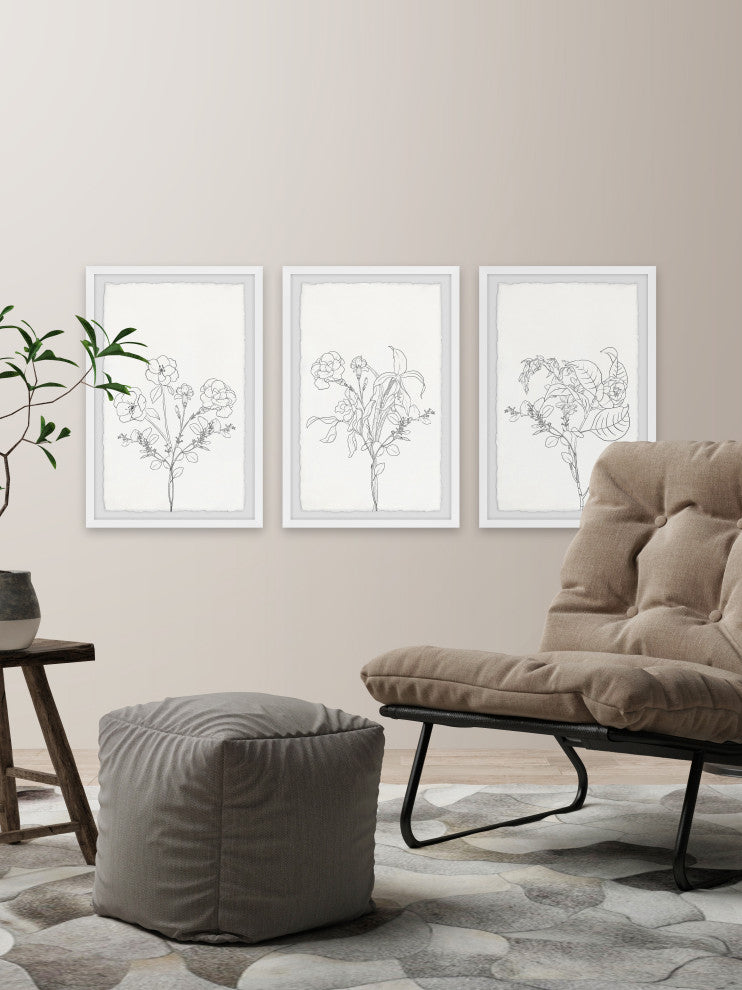 Plant Dreams Triptych, Set of 3, 30x45 Panels