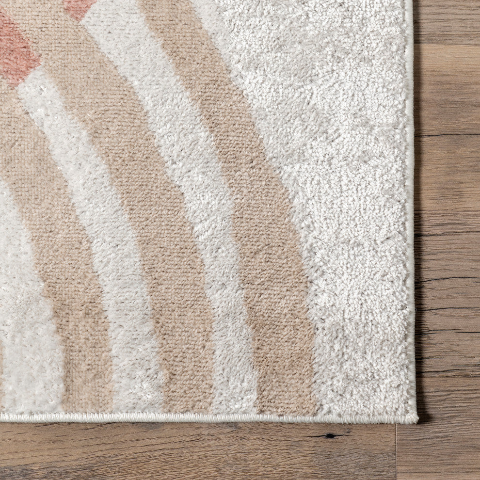 Nuloom Shandra Abstract Sky Area Rug, Blush 8'10"x12'