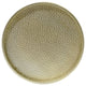 Kaylee Modern Round Hammered Iron Accent Table, 2 Pack, Silver, Gold