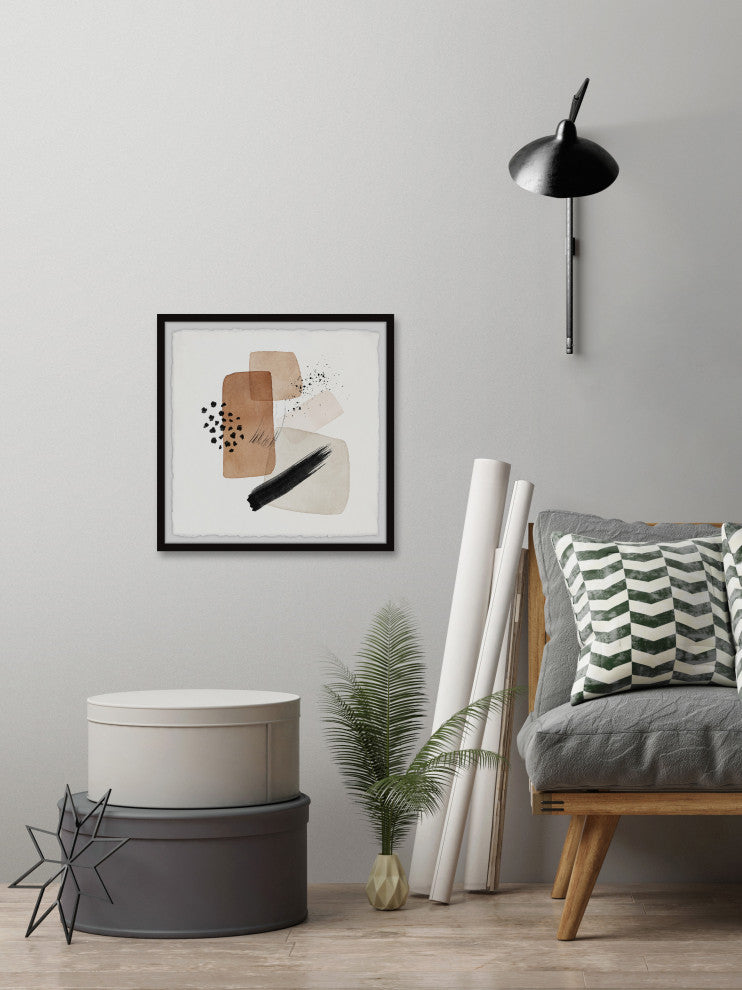"Changing Territory" Framed Painting Print, 12x12