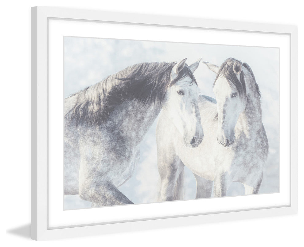 Marmont Hill, "Twins with Spots" Framed Painting Print, 45x30