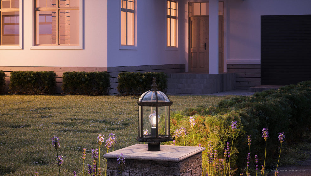 Luxury Transitional Post Light, Olde Bronze