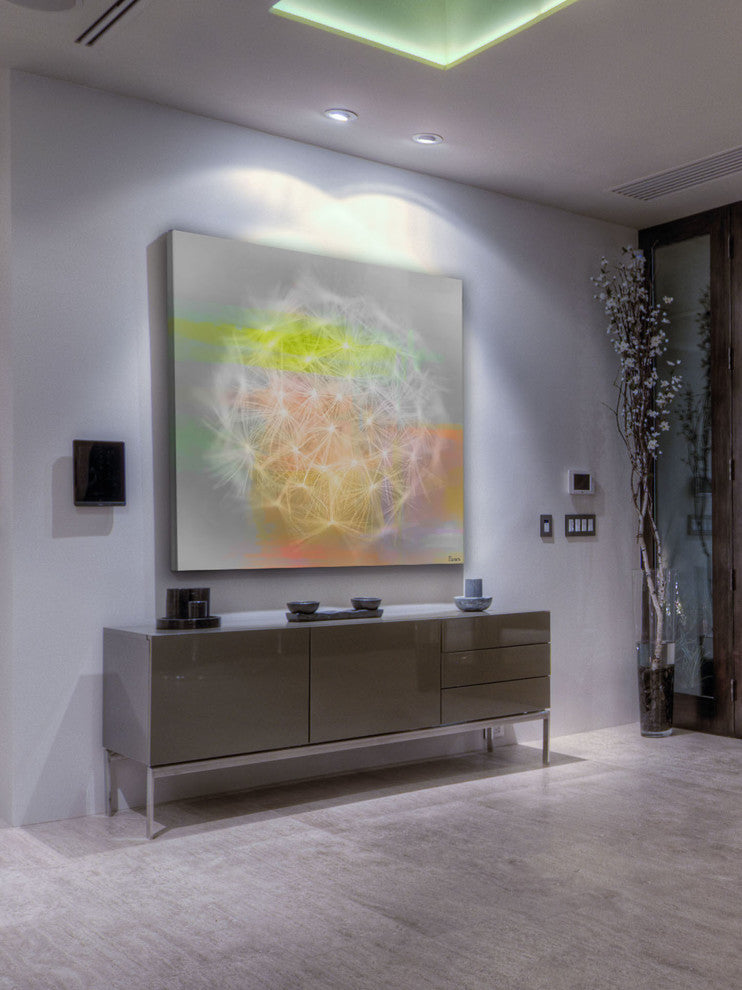 "Taraxacum" Fine Art Canvas Print, 18"x18"