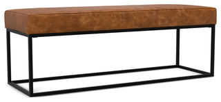 Candice Ottoman Bench, Tan