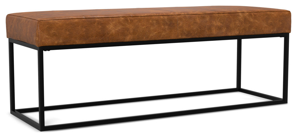 Candice Ottoman Bench, Tan