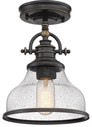 Quoizel Grant One Light Semi-Flush Mount GRTS1708PN