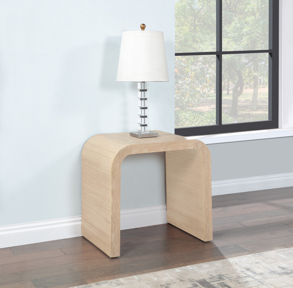Cresthill Natural Ash End Table, White Oak